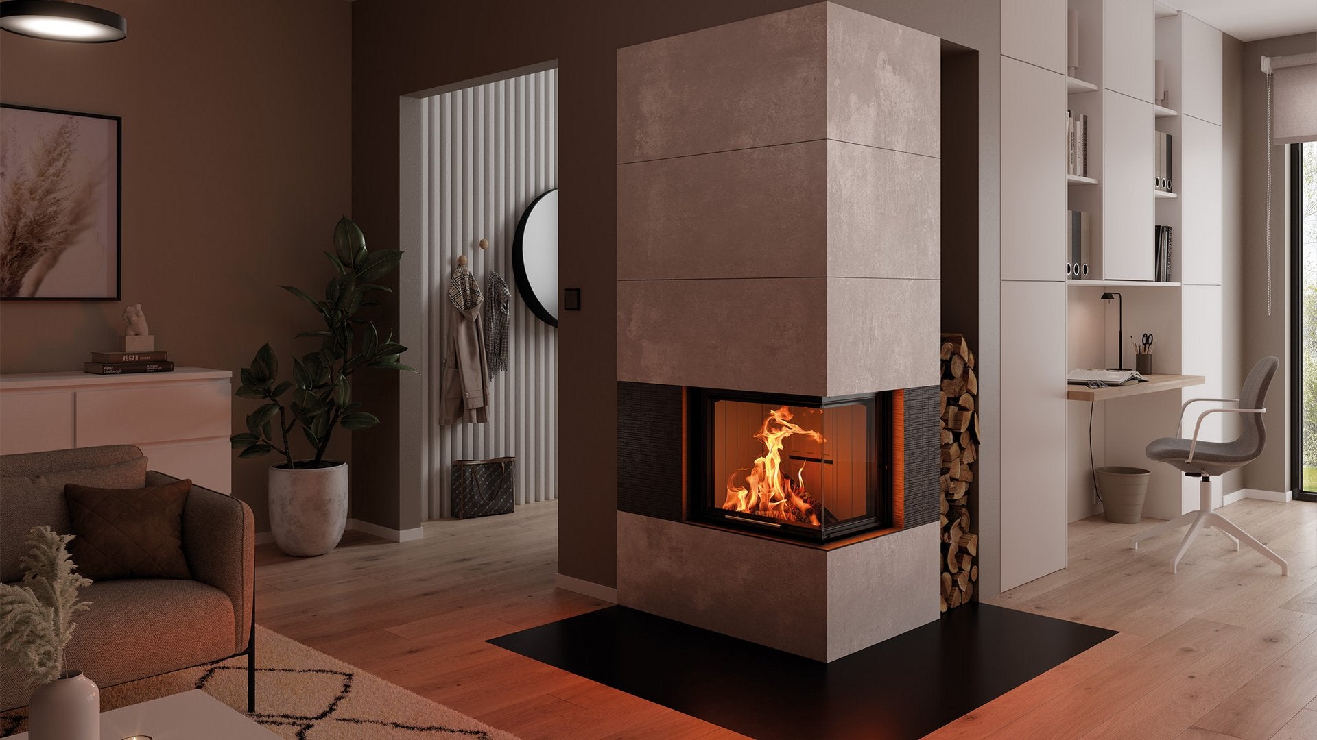 Focar Varia 2R-55h H₂O Spartherm