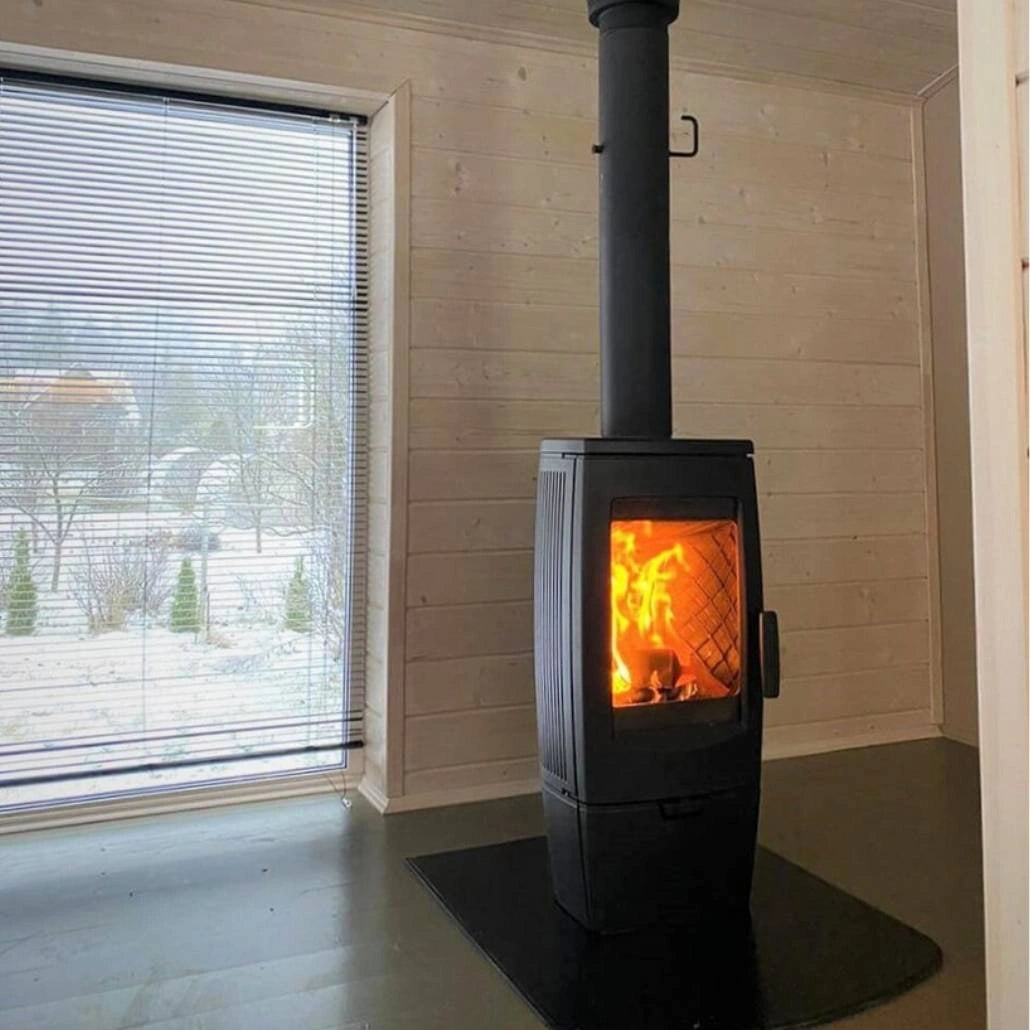 Sobă Fontă GAIA 8-11kW 108kg | RANDAMENT 82.1% | FONTĂ + EMAIL | A+