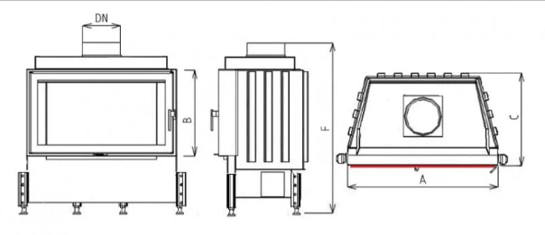 Semineu Cu Acumulare Pentru Case Pasive KOBOK Model Kazeta L LD 670450