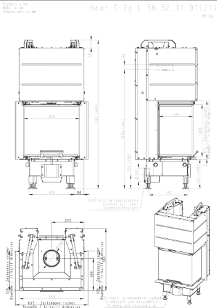 Focar lemne 3 sticle HC3LE – 52.50.31