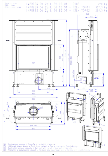 Focar semineu lemne IMPRESSION I2LH01