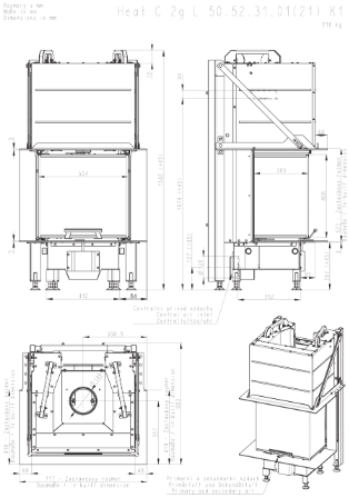 Focar lemne 3 sticle HC3LE – 52.50.31