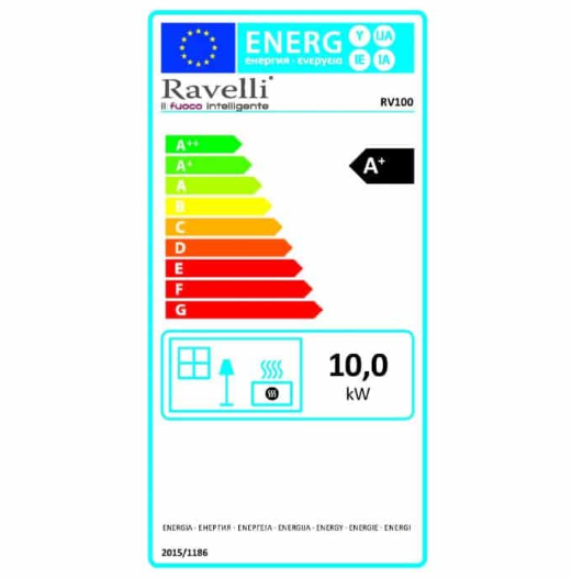 Soba Pe Lemne Cu Peleti Sistem De Aer, Ravelli, RV 100