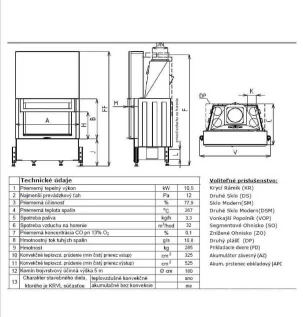 Semineu Cu Acumulare KOBOK Model Chopok VD 800  450 15 KW