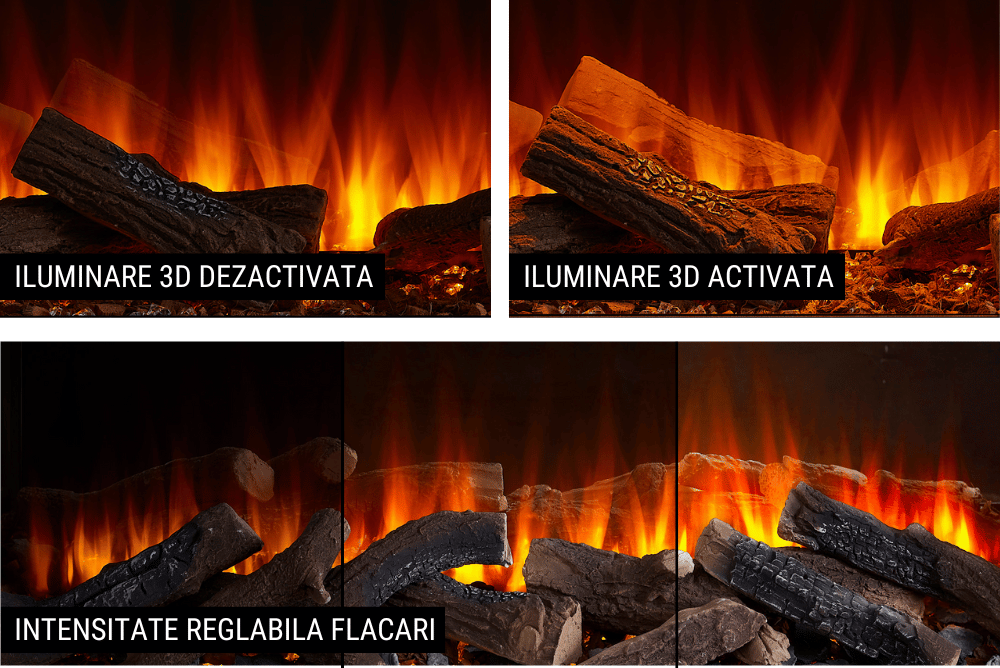 Focar șemineu electric New Forest 1200