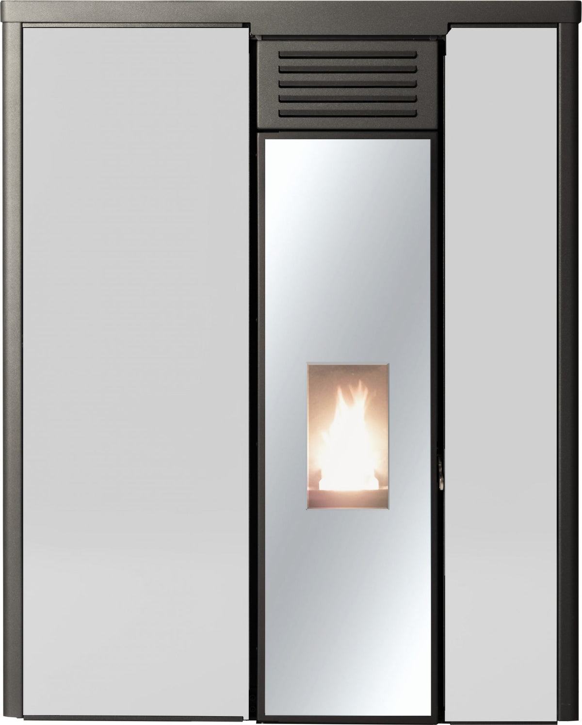 Sobă pe peleți slim CTL Fly Slim Glass 10 – alb